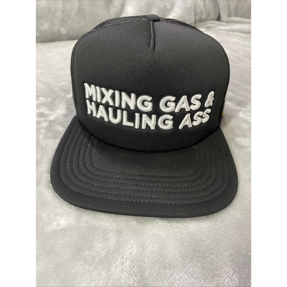 Fmf Other - FMF Gass Trucker Hat Unisex Black Snapback Mesh Patch Dirtbike Motocross Cap